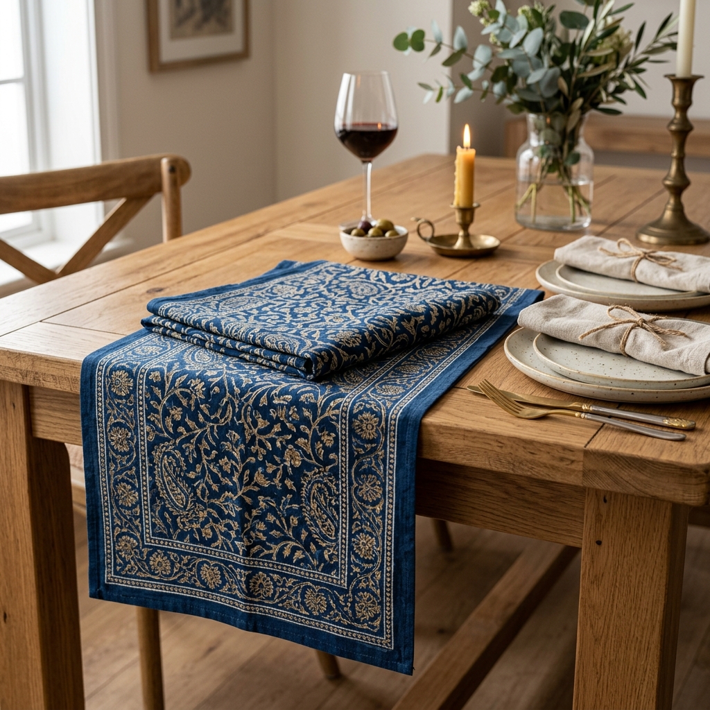 Block Print Table Runner