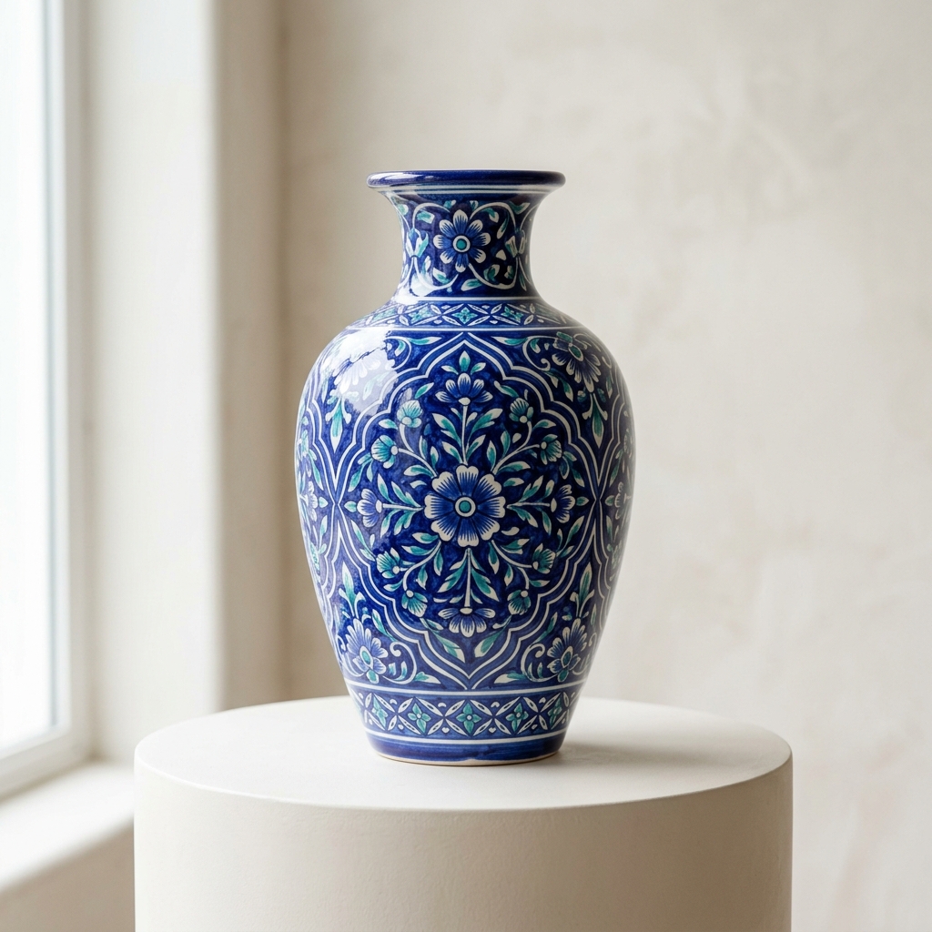 Ceramic Vase — Indigo
