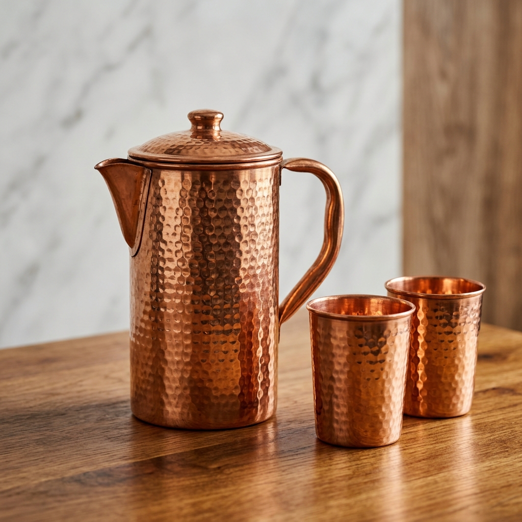 Copper Jug Set