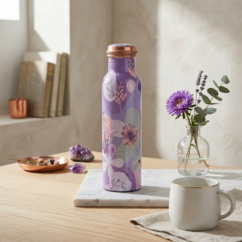 Designer Printed Copper Bottle thumbnail 3