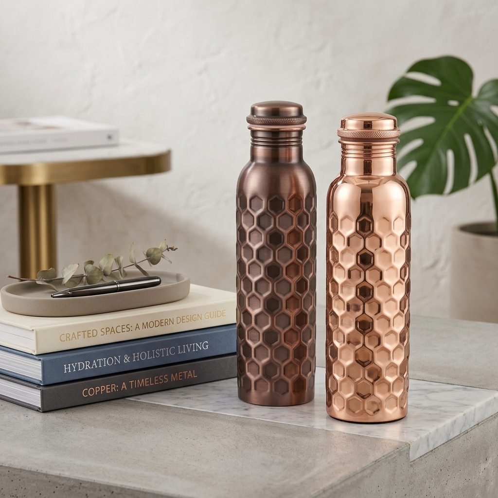 Honeycomb Copper Bottle