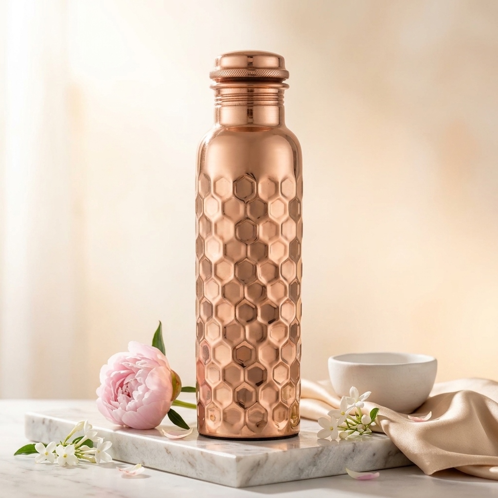 Honeycomb Copper Bottle thumbnail 7