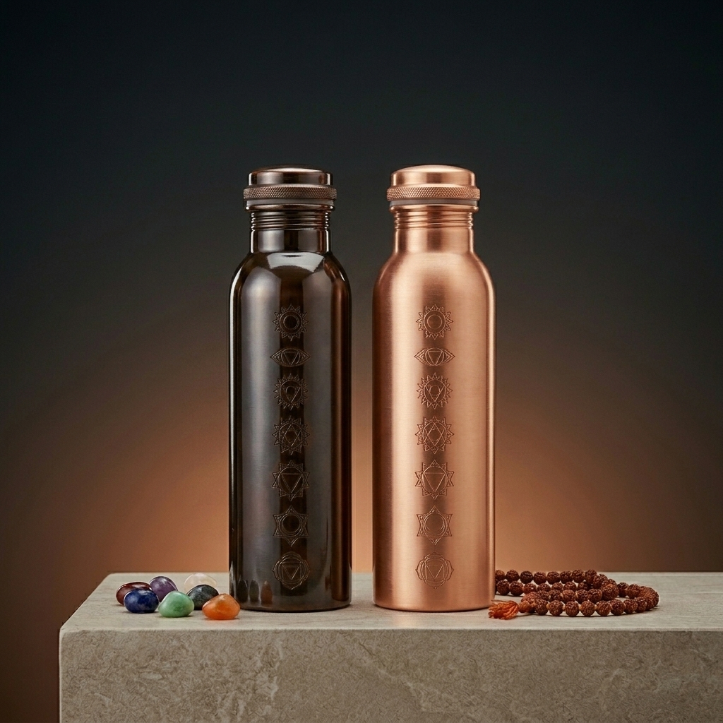 Seven Chakra Copper Bottle
