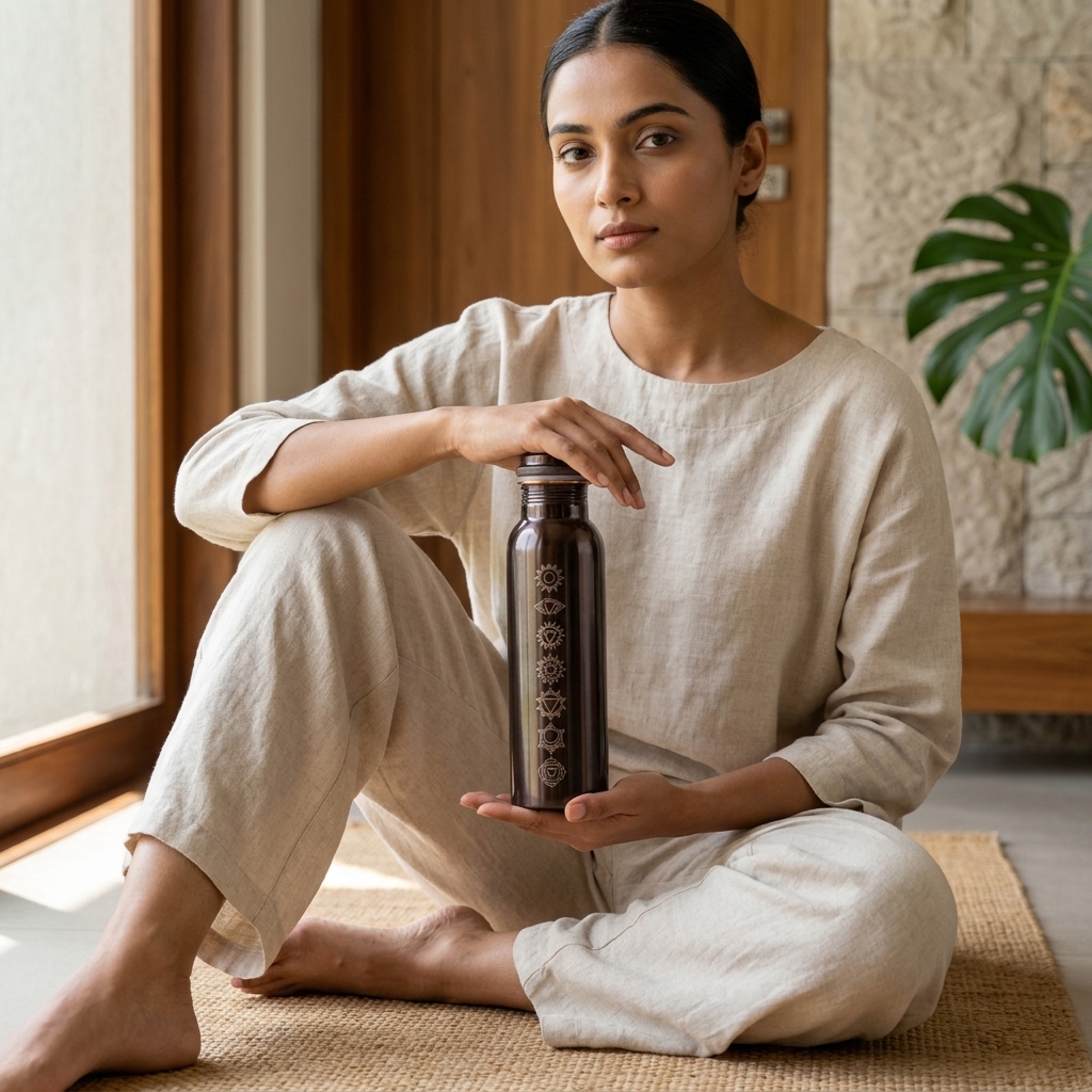 Seven Chakra Copper Bottle thumbnail 5