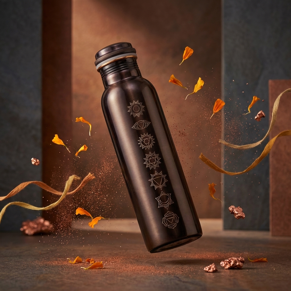 Seven Chakra Copper Bottle thumbnail 6
