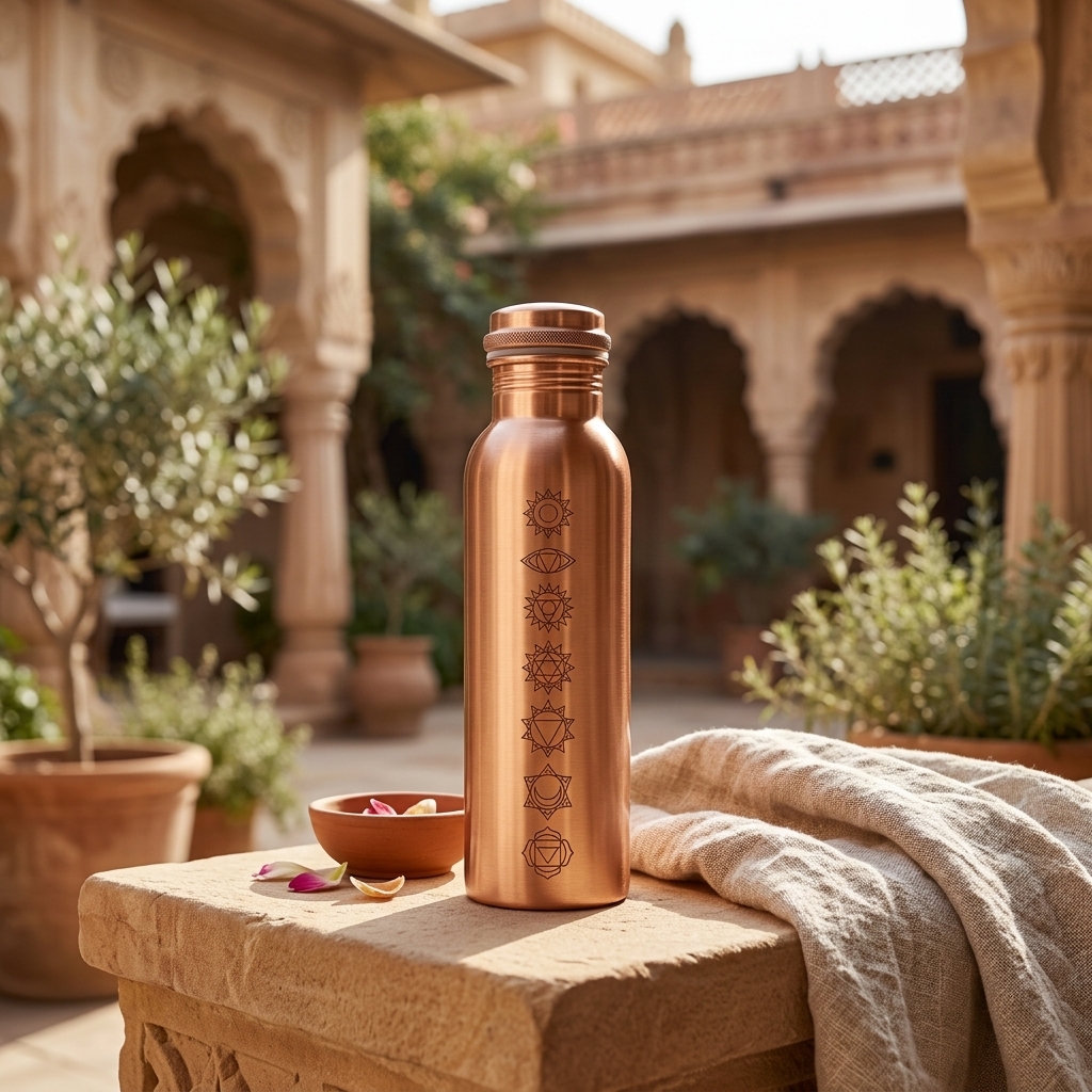 Seven Chakra Copper Bottle thumbnail 9